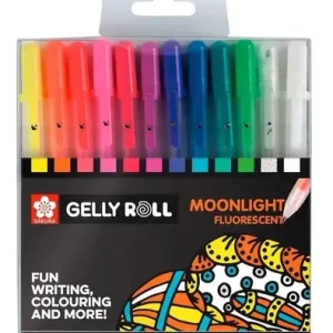 Set Sakura Gelly Roll Moonlight Fluorescent X 12 Roller