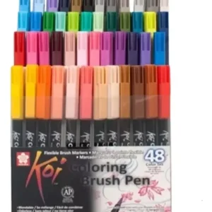 Marcadores Pincel Sakura Koi Brush Set X 48