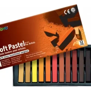 Pastel Tiza Sepia Mungyo X 12 Mp 12 Tu-libreria
