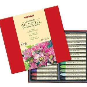 Oleos Pastel Mungyo Extra Soft Acuarelables X 24 Colores