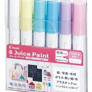 Marcadores Pilot Juice Paint Colores Pastel 0.7 X 6 Unidades