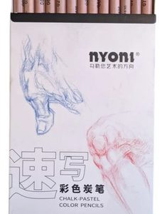 Lápices Tiza Pastel Nyoni 13 Colores Varios