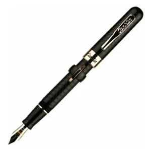 Lapicera Fuente Conklin Crescent Negro Con Rojo Dorado