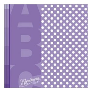 Cuaderno Rivadavia Abc Rayado Lila Lunares X48 Hs 19x23.5 Cm