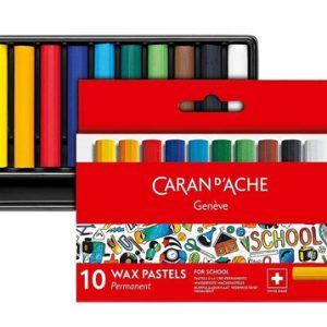 Pasteles Cera Permanentes Caran Dache School X 10 Unidades