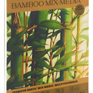 Block Fabriano Papel Bamboo Mix Media 31 X 41 Cm 280 G 25 H
