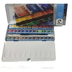 Acuarelas Profesionales Van Gogh X 36 Estuche Metalico