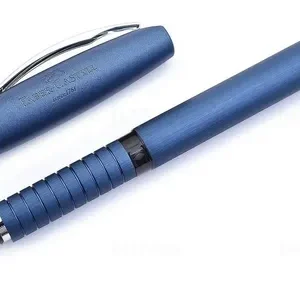 Lapicera Pluma Faber Castell Essentio Aluminio Azul Color De La Tinta Carga Color Del Exterior Foto