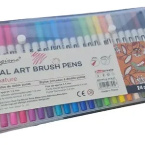 Marcadores X 24 Colores Dual Art Brush Pens Giorgione