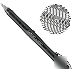 Lapicera Roller Stabilo Negra Tinta Líquida 0.5 Mm Escritura Fluida Negro