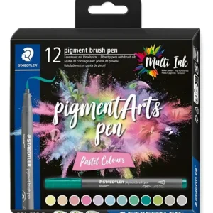 Set Marcadores Pincel Tinta Pigmentada X 12 Colors Staedtler