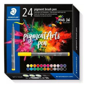Marcadores Punta Pincel Staedtler Pigmentados X24 Colores