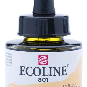 Acuarela Líquida Ecoline Talens Color Oro 30ml Para Ilustración 801 Oro