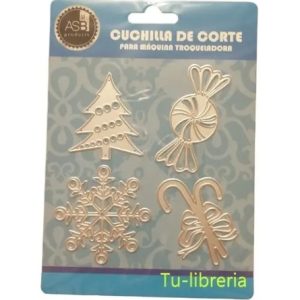 Scrapbooking Troqueles Set Navideno 4 Piezas
