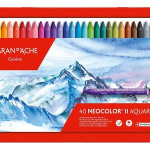 Crayones Acuarelables Caran Dache Neocolor Ii X 40 Colores