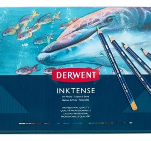 Set De 36 Lapices Derwent Inktense En Caja Metalica
