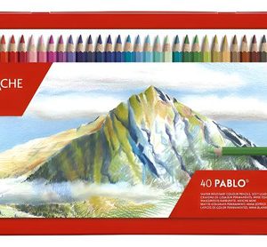 Set De 40 Lapices Caran D´ache Pablo Resistentes Al Agua