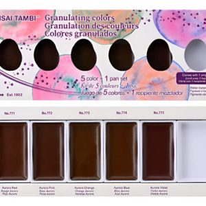 Acuarelas Gansai Tambi Granulados Kuretake 5 Colores