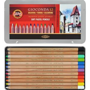 Lapices Tiza Pastel Koh-i-noor X 12 Colores Gioconda