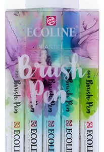 Ecoline Brush Pen Marcador Set X 5 Unidades Pastel