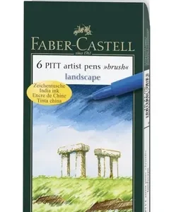 Marcadores Pitt Artist Landscape Set X 6 Faber Castell