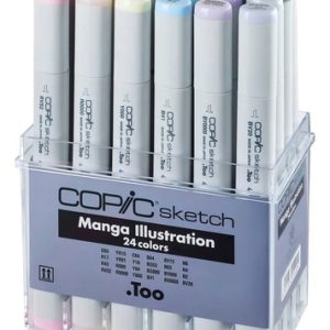 Marcadores Copic Sketch X 24 Manga Illustration Doble Punta