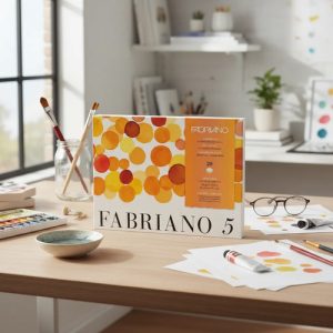 Block Fabriano 5 300 Grs 20 Hs Gr. Fino 31x41 50 % Algodon