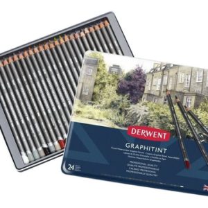 Lapices Derwent Graphitint X 24 Caja Metalica Tu-libreria