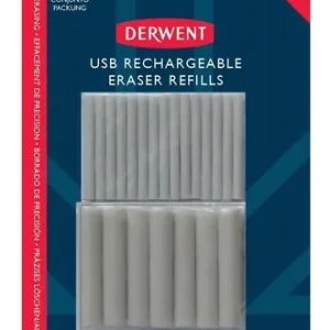 Repuestos Goma Derwent Recargable Usb 15 Comunes + 15 Minis