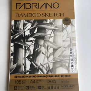 Block Fabriano Papel Bamboo Sketch A4 Espiralado 105 G 30 H