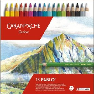 Lapiz Caran D'ache Pablo Estuche De Metal Caja Con 18 Piezas Multicolor
