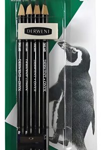 Lapices Grafito Derwent Onix X 4 + Goma + Sacapuntas