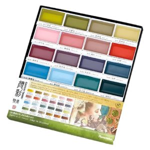 Kuretake Acuarela Gansai Tambi Set 24 Colores Art Nouveau