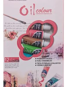 Set De 12 Colores Óleo Profesionales Giorgione Pomos 144ml Varios
