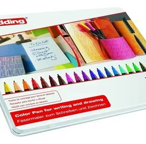 Edding Marcadores 1200 X 20 Unidades Caja De Metal