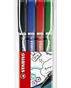 Microfibras Stabilo Sensor Set X 4 Colores