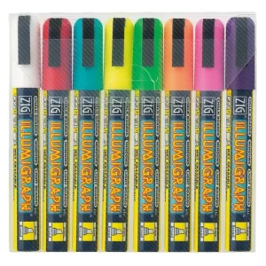 Marcador Kuretake Illumigraph 6 Mm X 8 Colores