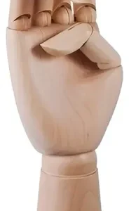 Mano Articulada Madera Niño Derecha 20 Cm