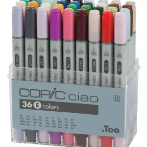 Copic Ciao Rotuladores 36 Colores Set E Pincel Tinta Alcohol Papel Color Set E