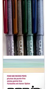 Set De 4 Marcadores Copic Multiliner Colores 0.3 Mm