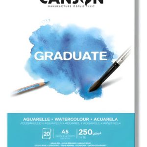Canson Block Graduate Acuarela 250 Grs A5 X 20 Hojas