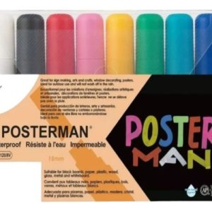 Marcadores Kuretake Posterman 15 Mm Set X 8 Colores