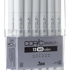 Marcadores Copic Sketch X 12 Warm Grey Grises Calidos
