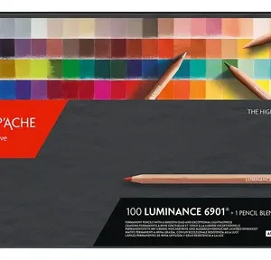 Lápiz De Color Caran D'ache Luminance 6901 Pack 100u Cloud Red