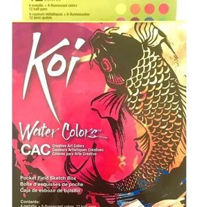 Acuarelas Set Sakura Koi 8 Fuorescentes + 4 Metalicas