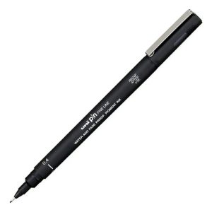 Bolígrafo Técnico Uni-ball Unipin Fine Line De 0,4 Mm, Color Negro Prism Crush Black