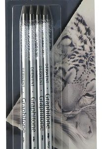 Lápices Grafito Acuarelables Derwent Set 4 Unidades Modelos 2b 4b 6b 8b