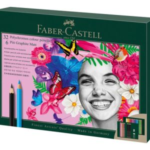 Set De Polychromos & Pitt Grafito Mate Faber-castell X40