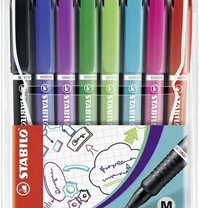 Microfibras Stabilo Sensor Set X 8 Colores