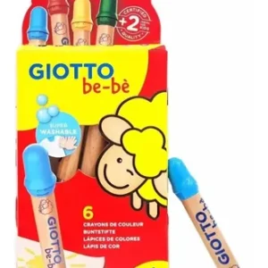 Lapices Giotto Bebe Madera No Toxicos X 6 Colores